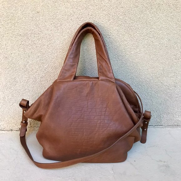 Znomina Handbags - Znomina Cognac Leather Purse